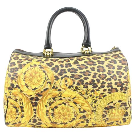 versace yellow handbag